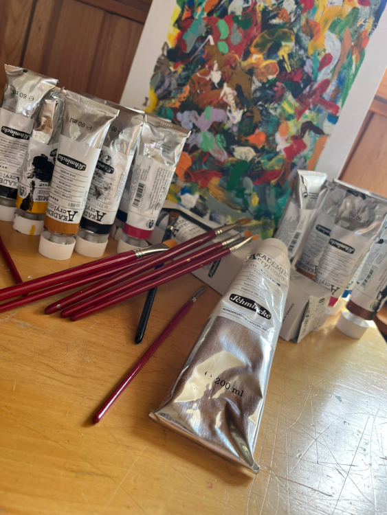 F23-Kids Kreativangebot: Pinsel & Pizza mit dem Künstler Albrecht Behmel